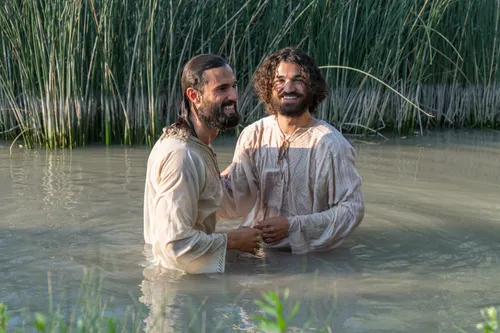 John the Baptist baptizing Jesus Christ
