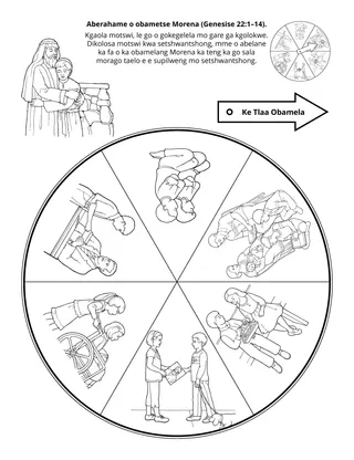 Tsebe ya tiro ya Poraemari: Aberahame o ne a obamela Morena
