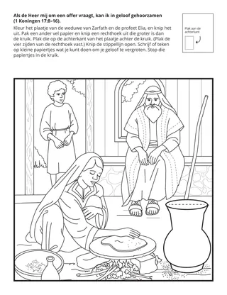 doe-pagina voor het jeugdwerk: Als de Heer mij vraagt om offers te brengen, kan ik in geloof gehoorzamen