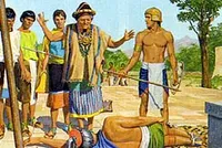 The king falls to the ground