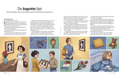 Verhaal (pdf) over een afbeelding van Jezus Christus die van generatie op generatie wordt doorgegeven met een gebroken lijst