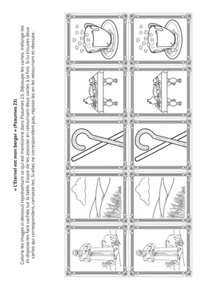 Page d’activité de la Primaire : L’Éternel est mon berger