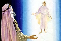 Lehi sees a man in white