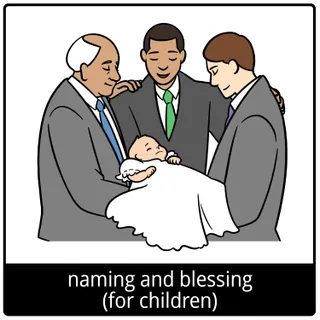 naming and blessing (for children) gospel symbol