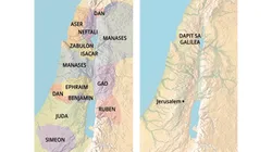 mapa sa Zabulon ug Neftali ug mapa sa Galilea