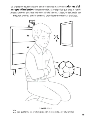 página 15 del libro para colorear “Congregar a la familia de Dios”