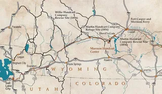 Map of the Mormon Trail