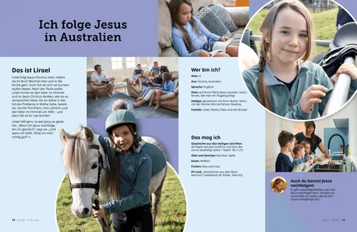 PDF: Ein Mädchens mit seiner Familie, beim Schriftstudium und mit einem Pferd