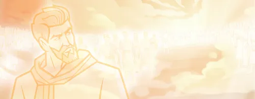 Satan and a group of spirit children leaving heaven.