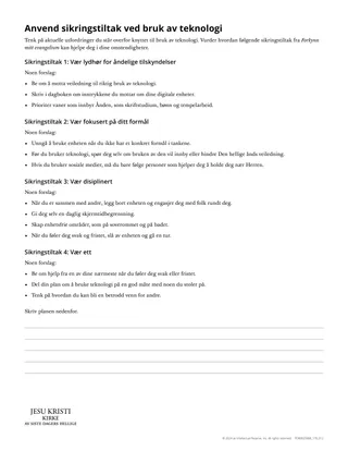 Anvend sikringstiltak ved bruk av teknologi