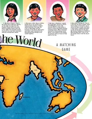 map of the world, right page