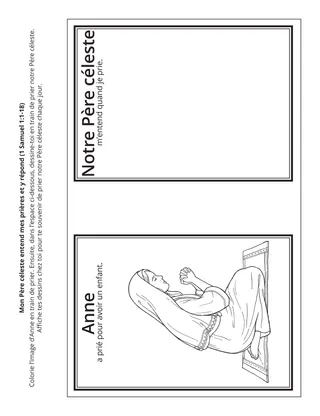 Page d’activité de la Primaire : Notre Père céleste entend mes prières et y répond