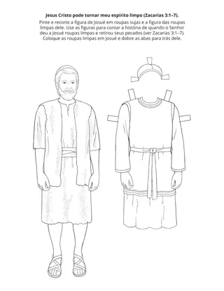 Página de atividades da Primária: Jesus Cristo pode tornar meu espírito limpo