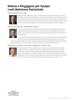 Dhënia e Përgjigjeve për Pyetjet rreth Bekimeve Patriarkale