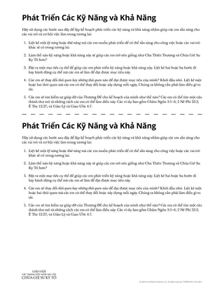 Phát Triển Các Kỹ Năng và Khả Năng