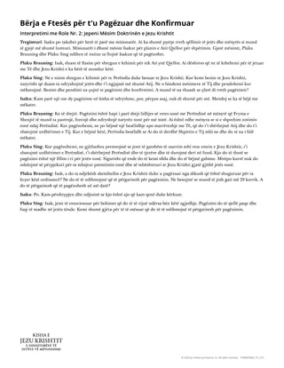 Bërja e Ftesës për t’u Pagëzuar dhe Konfirmuar