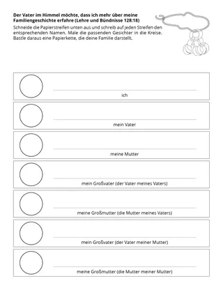 Seite mit der Aktivität für Kinder