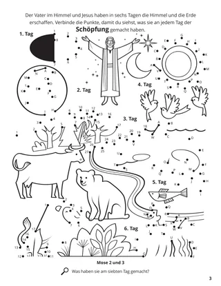 The Creation coloring page