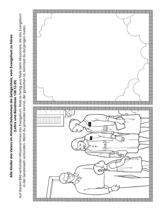 Seite mit der Aktivität für Kinder