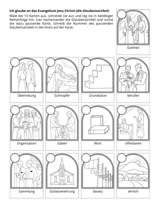 Seite mit der Aktivität für Kinder