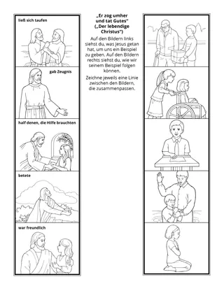 Seite mit der Aktivität für Kinder