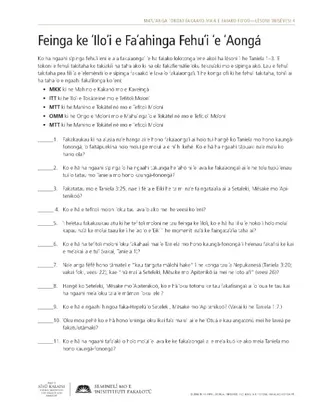 laʻipepa tufa, Feinga ke ʻIloʻi e Faʻahinga Fehuʻi ʻe ʻAongá