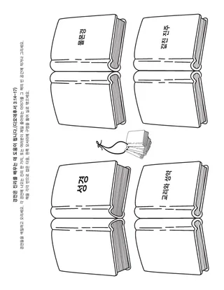 활동 그림: 경전에서 우리는 진리를 배워요