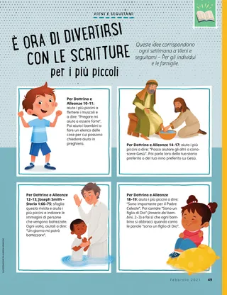 Come, Follow Me ideas for young children