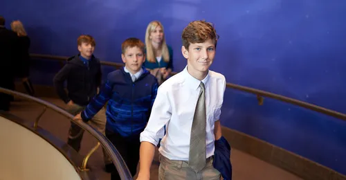 family at conference