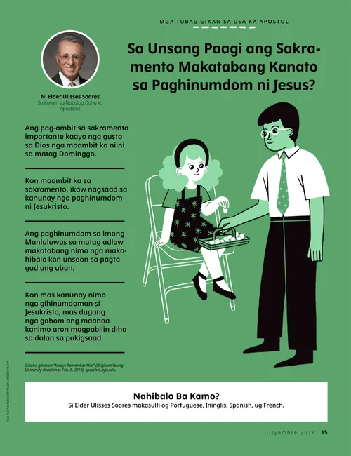 PDF nga pahina sa usa ka deacon nga nagpasa sa sakramento ngadto sa usa ka batang babaye