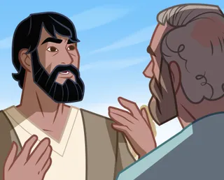 Samuel talking to Jesse