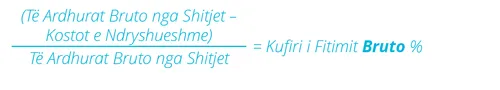 Llogaritja për kufirin e fitimit bruto