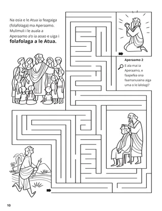 The Abrahamic Covenant coloring page