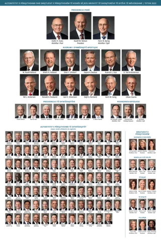 General Authority and General Officer chart