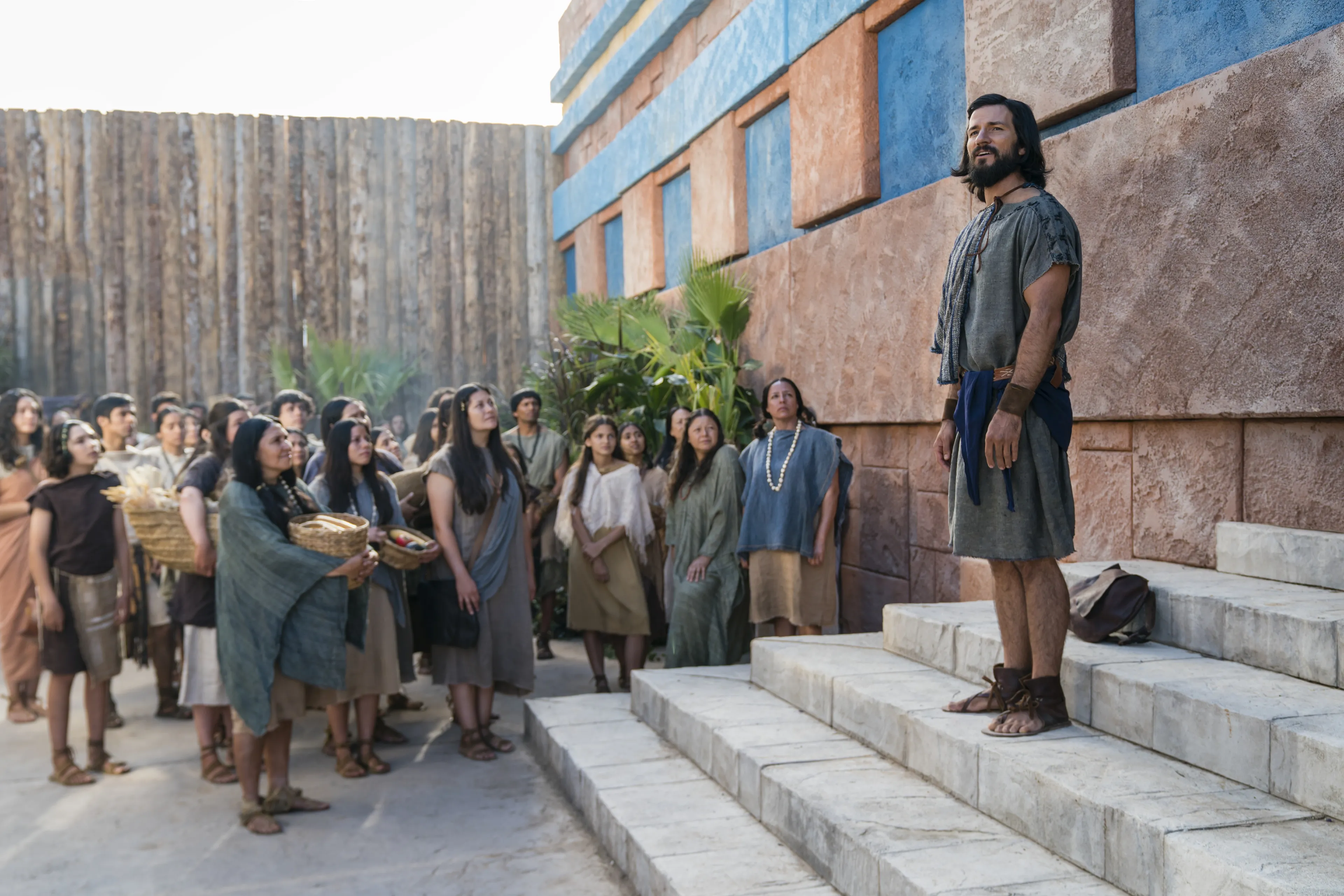 Alma the Younger preaches to the people in the city of Gideon.