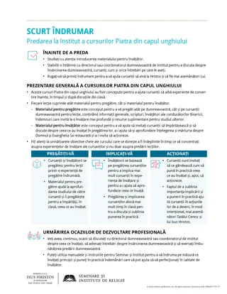 handout, SCURT ÎNDRUMAR