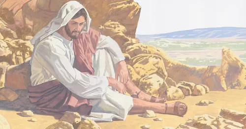 Jesus is tempted by the devil