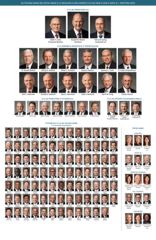 General Authority and General Officer chart