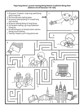 aktiviti pej blong ol pikinini