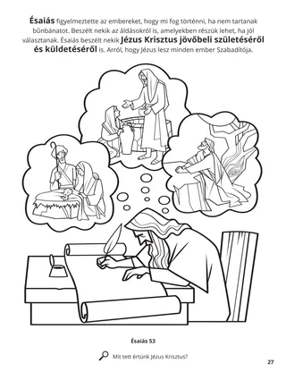 Isaiah’s Prophecies of Jesus Christ coloring page