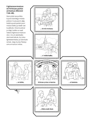 tegevusleht: ligimesearmastus on Kristuse puhas armastus