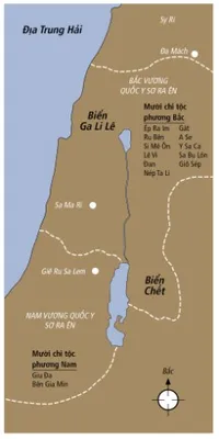 bản đồ Y Sơ Ra Ên và Giu Đa