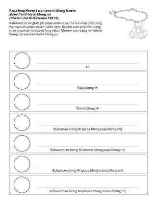 aktiviti pej blong ol pikinini