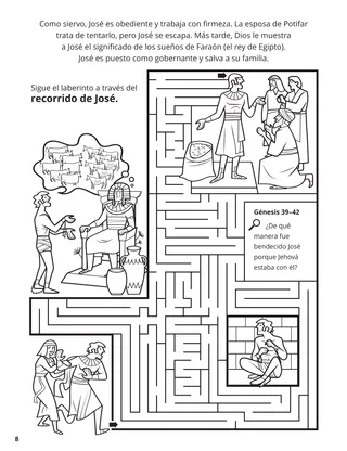 Joseph in Egypt coloring page