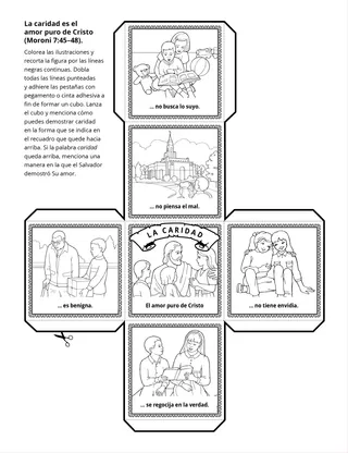 Hoja de actividades: La caridad es el amor puro de Cristo