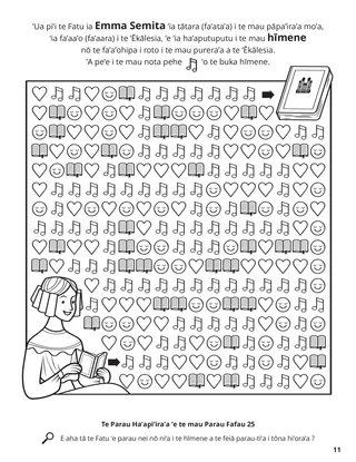 Emma Smith Gathered Hymns coloring page