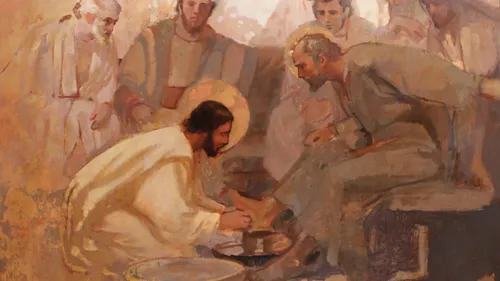 Christ washing His disciples’ feet