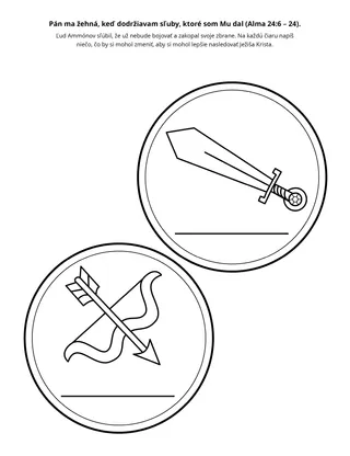 stránka s aktivitami: Som požehnaný, keď dodržiavam sľuby