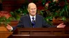 President Russell M. Nelson gives closing remarks in the October 2021 general conference