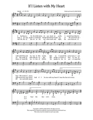 music, If I Listen with My Heart